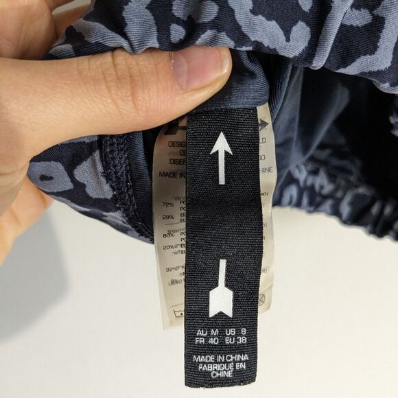 The Upside Leopard Print Racerback Sports Bra Women's Size 8 - Picture 6 of 7